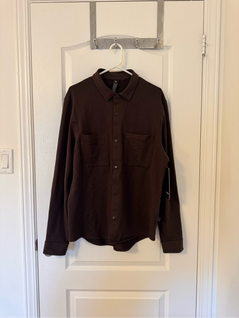 Lululemon women’s Dark Brown Long-Sleeve Button Shirt